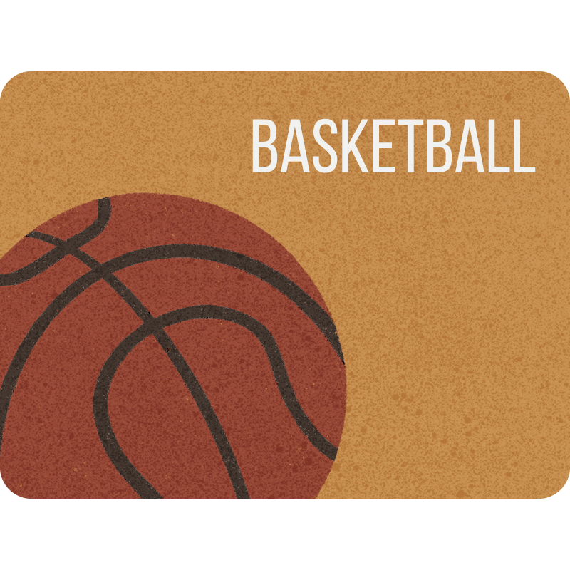 Basketball magnet with German text for a Palamboo magnetic planner