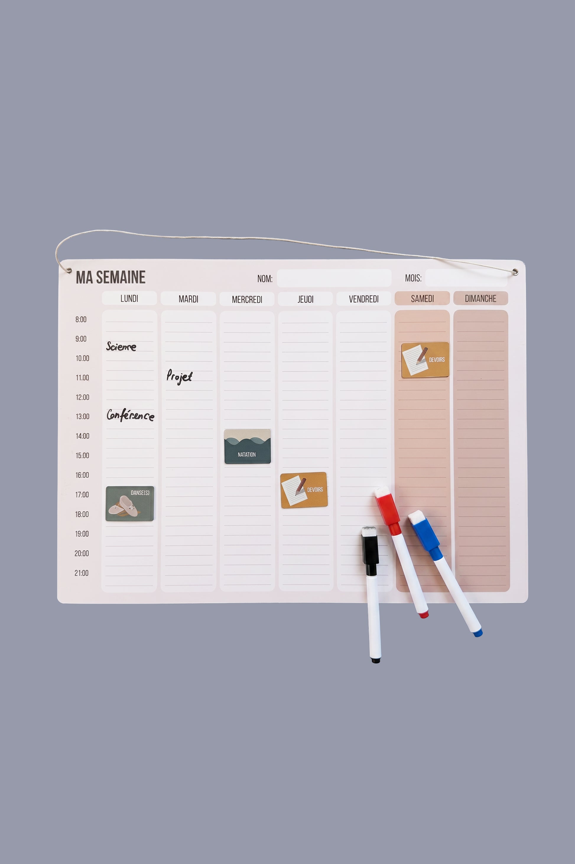 Magnetic planner “My week”
