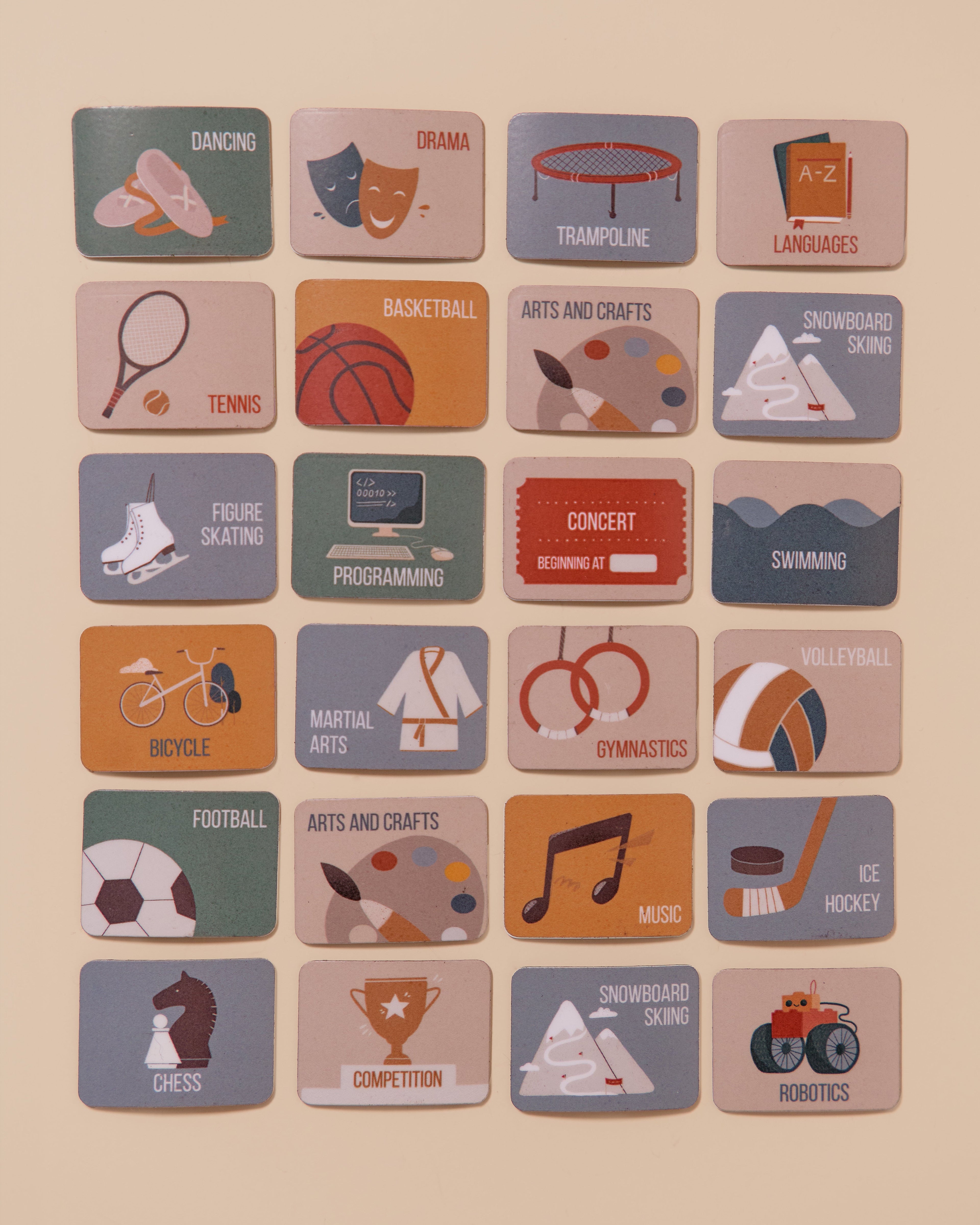 Magnets for magnetic planners