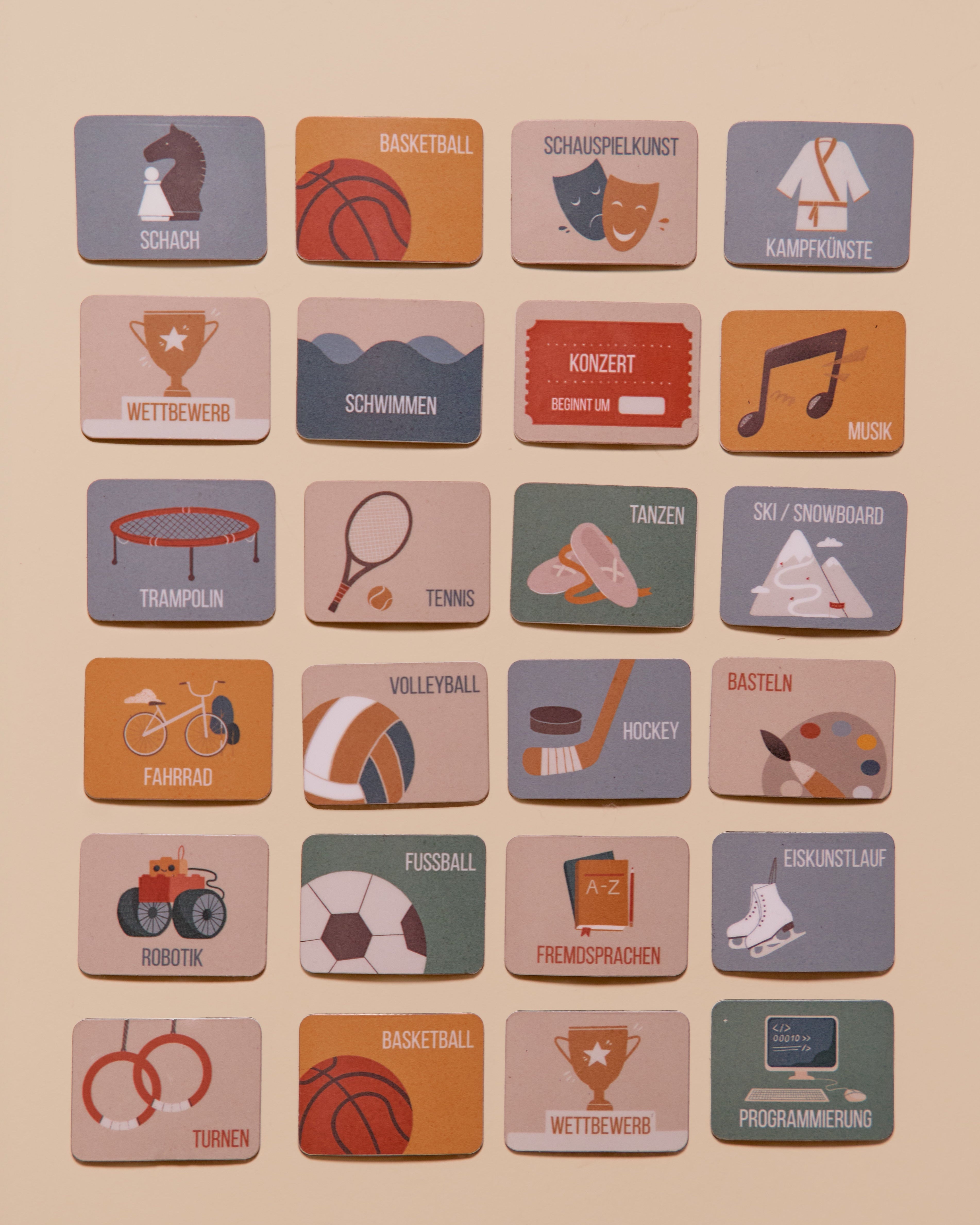 Magnets for magnetic planners