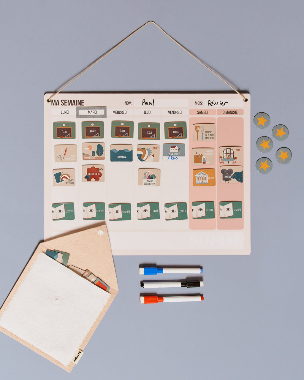 Magnetic planner “My week”