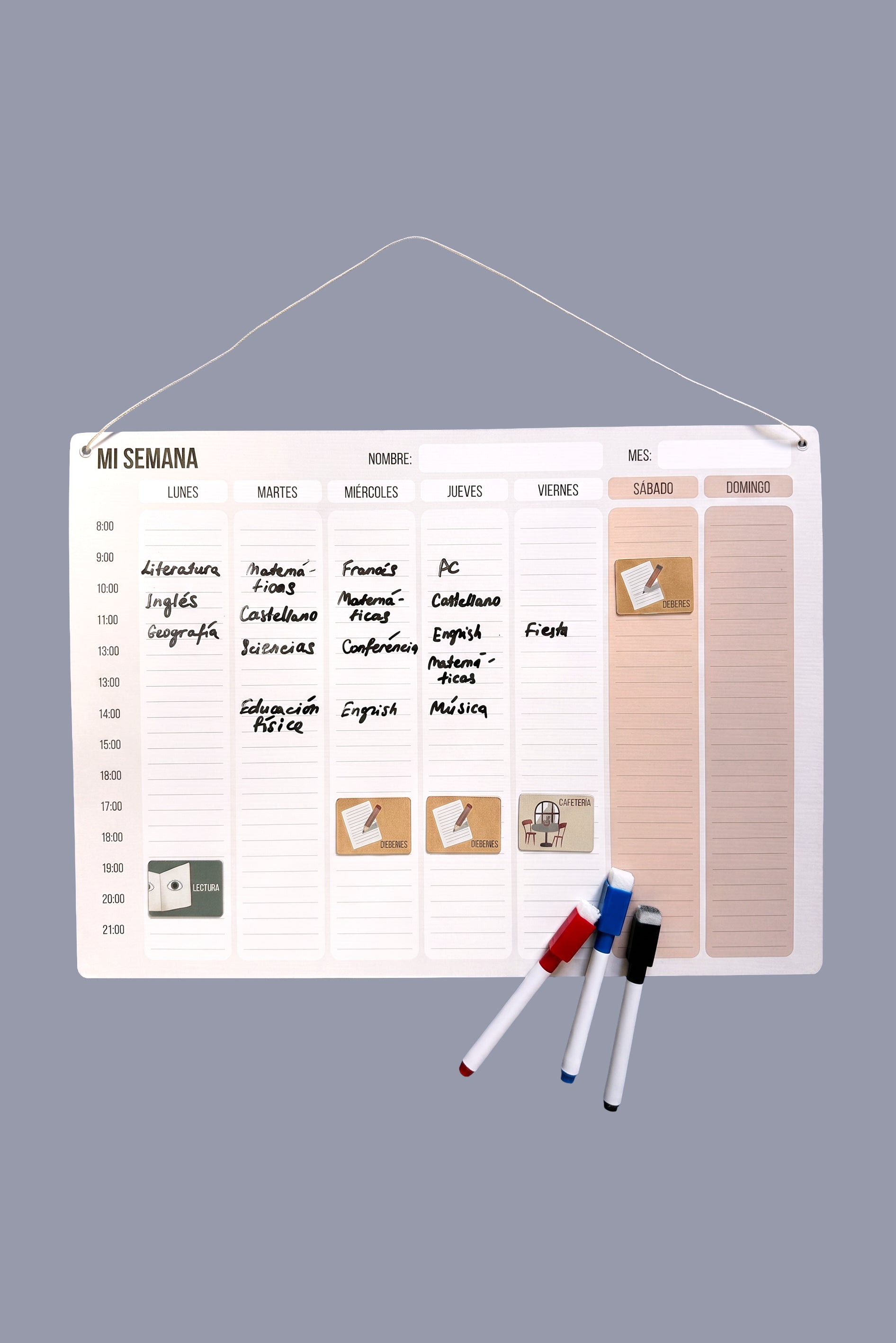 Magnetic planner “My week”